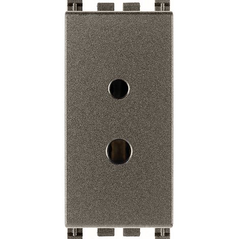 VIMAR - 19331.M Presa polarizzata 2P 6A 24V SELV Metal