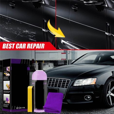 Kit de polissage voiture : réparateur rayures, restaure peinture, efface micro-rayons, rénovateur brillance carrosserie, lot polish auto (1/4)