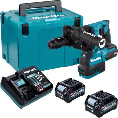 Martello perforatore a batteria Makita HR 002 GD201 40 V max. 2,9 J SDS plus Brushless + 2 batterie da 2,5 Ah + caricabatterie + Makpac (1/5)