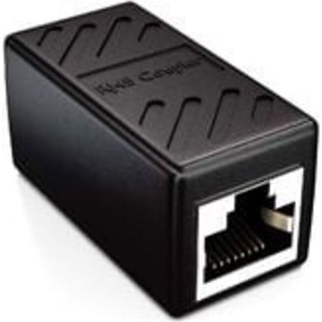 1x CAT6 Coupleur Connecteur de Câble Câbles de Réseau Câble Patch Câble Ethernet Adaptateur Modulaires Blindée 2x Prise Femelle RJ45 DSL LAN Noir (1/3)