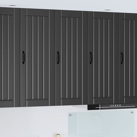 Küchenschrank Lucca Schwarz 40 x 31 x 100 cm Holzwerkstoff