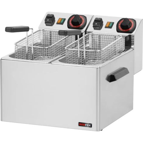 Friteuse électrique double 0,42 kW/l, 5+5 l TOP 230 V REDFOX - FE 44 - REDFOX