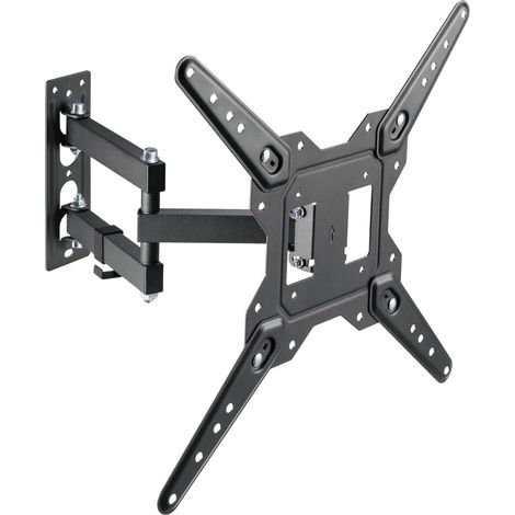 Support Eco Pivotant, Inclinable pour Moniteur/TV 30Kg (3 Pivots) 23-55, Noir (1/5)