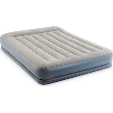 Materasso Matrimoniale Gonfiabile 152x203x30 cm Floccato da Campeggio Intex 64118
