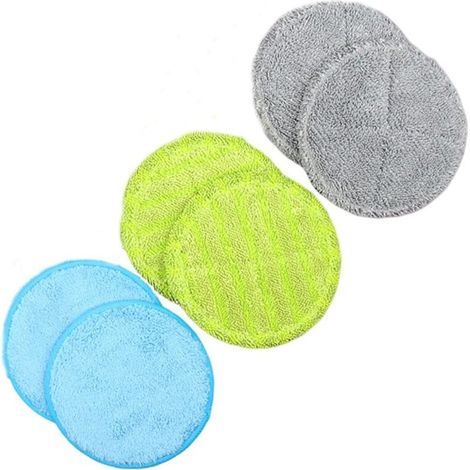 Lot de 6 serpillères en microfibre pour sols stratifiés et humides avec patins flottants (1/5)