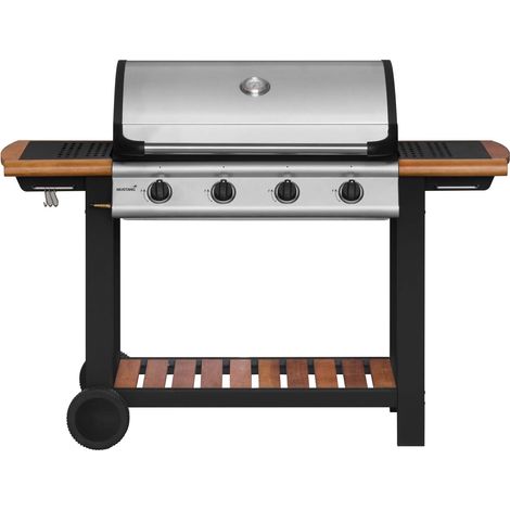 4-Brenner-Gasgrill aus Gusseisen, Grillfläche 77 x 41 cm (1/5)