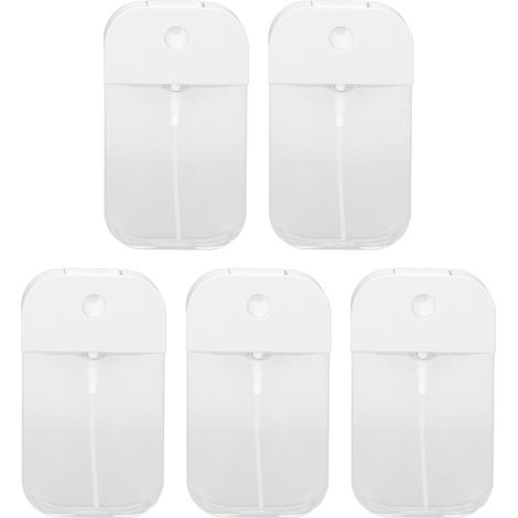 5 flacons vides rechargeables 50ml pour dissolvant à ongles, transparents et portables, lot de 5 récipients de voyage 1.7oz (1/5)