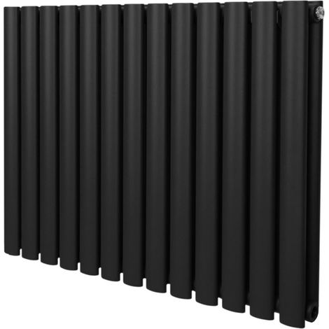 Oval Column Radiator – 600mm x 780mm – Black (1/5)