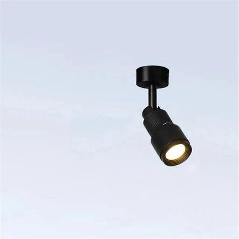 Projecteur LED orientable noir 15 W 4000 K COB sur rail, angle de focalisation de 860 degrés, idéal pour cafés, musées, magasins et restaurants, installation facile, 3 000 K (1/5)