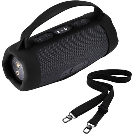 Étui de protection en silicone pour enceinte JBL Charge 5 Wi-Fi/Charge 5 Bluetooth, avec bandoulière et sac à main. (1/5)