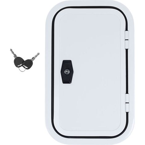 Jeffergarden Porte à bagages pour camping-car H500 W300mm, coin arrondi, Protection UV, accès, porte de rangement pour remorque de camping-car-DOU