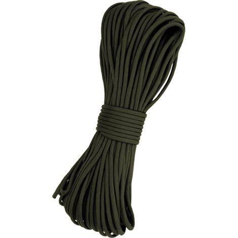 31 m reflektierendes, multifunktionales Paracord-Fangseil, 7-strängiger Kern, für Camping, Armeegrün (1/5)