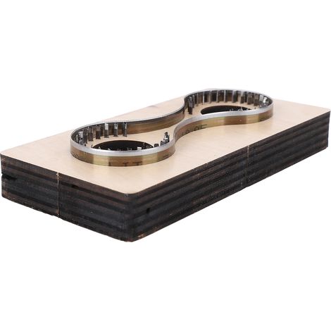 Stanzform für Leder-Schlüsselanhänger, Holz- und Stahlform, Stempelvorlage für handgefertigte Lederaccessoires (1/5)
