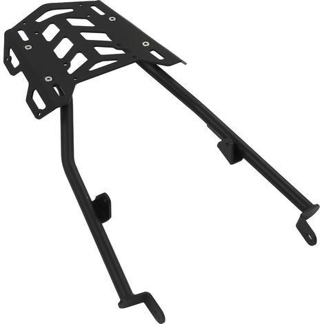 Support Moto MT09 2021+ Porte-bagages Arrière en Aluminium, Platine de Coffre avec Perforations, Remplacement Accessoire Moto, Noir (1/5)