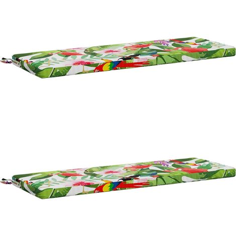 Coussins de banc 2 pièces SOEST 2 pc 100 % polyester vidaXL