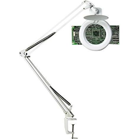 Unilux Zoom LED-Lupe mit schwenkbarem Arm