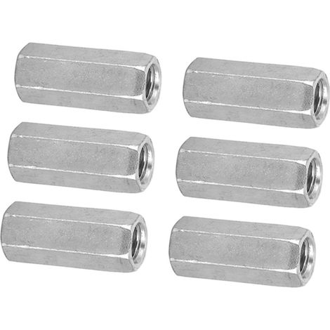 10 pièces écrous à six pans longs M830 acier carbone galvanisé manchon entretoise fixation filetée (1/5)