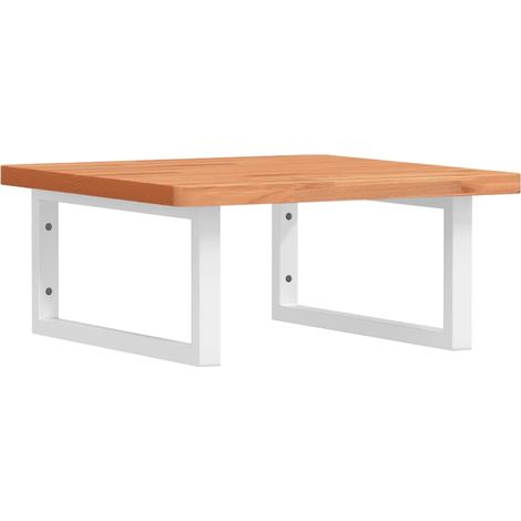 Maison Exclusive - Waschbeckenregal Wandmontage Stahl und Massivh