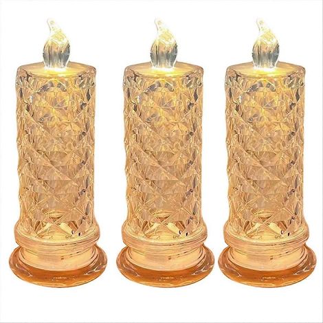 Lumières de bougies LED, projection de motif de rose (1/5)