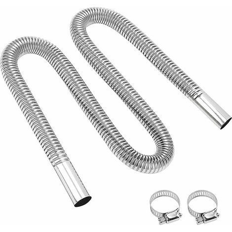 120cm Tuyau d'échappement de chauffage de voiture,Stationnement De Chauffage,Tuyau d'évent de gaz Diesel,Tuyau de chauffage d'échappement flexible