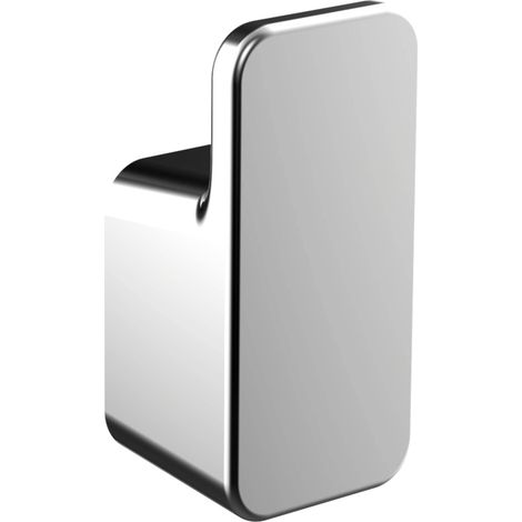 Emco Art 167500100 - Gancio porta asciugamani cromato da parete, per WC ospiti, lunghezza 24 mm, colore: Grigio (1/2)