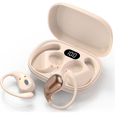 Auriculares Bluetooth 5.4 TWS Con Mango Resistente Al Agua Estéreo HiFi Pantalla LED Batería De Larga Duración Control Táctil Para Deporte Y Videojuegos (1/5)