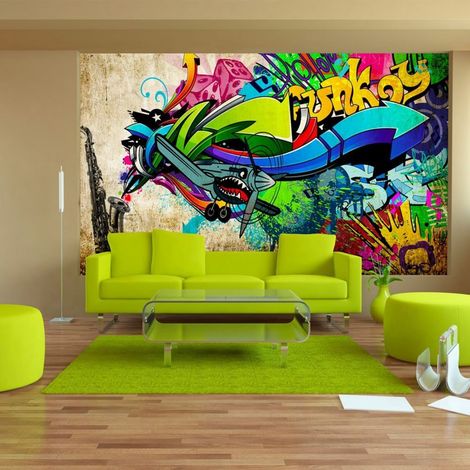 Papier peint graffitis géniaux - 150 x 105 cm (1/4)