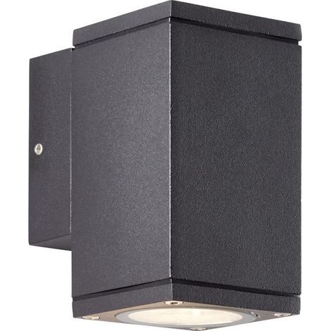 Applique murale esterna - BRILLIANT - HALLY - Metallo e vetro - Antracite - GU10 LED - 1 x 10 W IP44