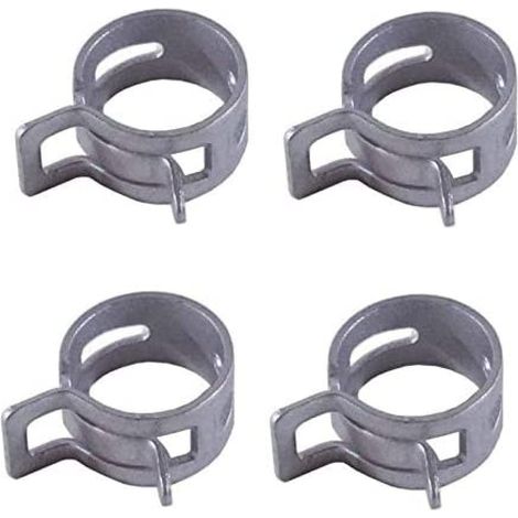 cyclingcolors 4x collare per tubo benzina clip fascetta acciaio carburante auto moto ciclomotore tagliaerba tosaerba (Ø 6mm - 8mm)