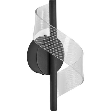 LED Wall Lamp SARELA Metal Black