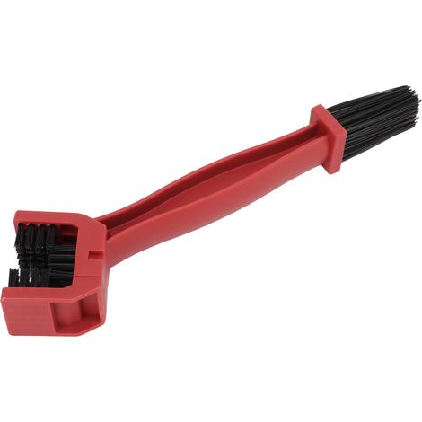 Nettoyeur de chaîne de vélo moto Brosse de nettoyage pour chaîne de bicyclette Outil Accessoires vélo Rouge (1/5)