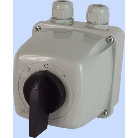 Interruptor elektromet 2-0-1 3 polos 16A IP44 (1/2)