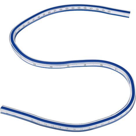 Flexibles Kurvenlineal-Messwerkzeug zum Zeichnen, Malen, für Grafikdesign und Bekleidungsdesign (60 cm) (1/5)