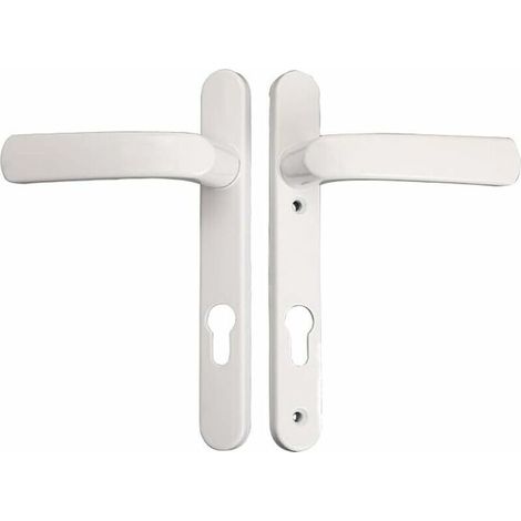 1 paire de poignées de porte en PVC blanc et noir pour portes extérieures 92PZ Double vitrage