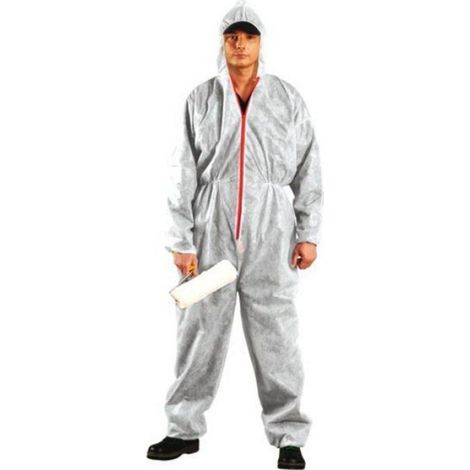 Combinaison De Peinture - Cuir Verni - Taille XL - Blanc - Pour Homme - 1 Pièce