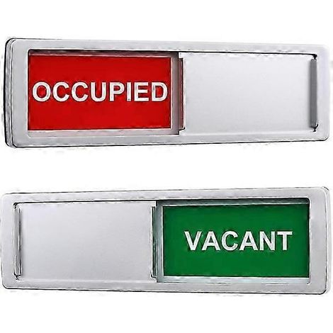 Panneau de confidentialité « Vacant/Occupé » Panneau de porte « Vacant/Occupé » Indicateur de porte coulissante « Pièce libre » (1/5)