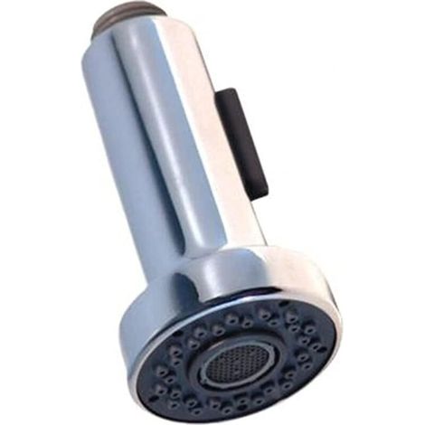 Multifunctional pull-out shower head replacement with 2 spray patterns, high-quality chrome finish, for kitchen/bathroom tap. (1/5)