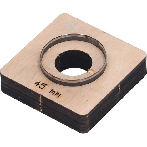 Matrice de découpe pour cuir et métal, outil de découpe et de poinçonnage DIY, moule en acier allié et bouleau, accessoires artisanaux, ronde, diamètre 45 mm (1/5)