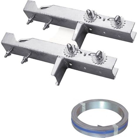 Pack HDSAT Cerclage Cheminée Double Fixation + Feuillard Galvanisé 10m Fixation Antenne TNT (1/3)