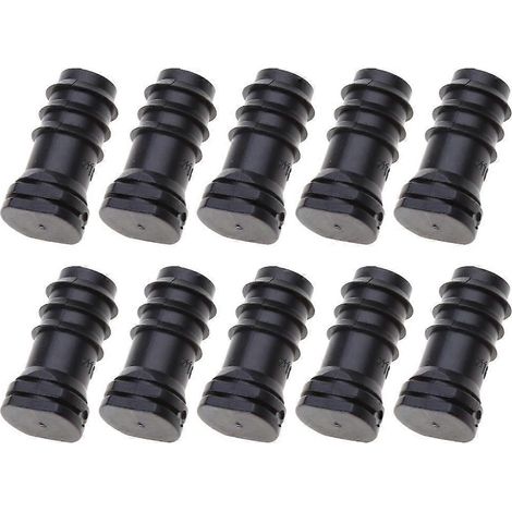 Lot de 10 embouts pour adaptateur de tuyau d'irrigation goutte à goutte de 16 mm (1/4)