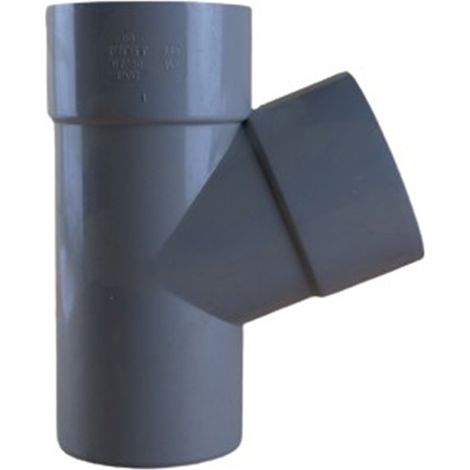 Culotte PVC 67°30 Mâle Femelle Ø80 - First Plast (1/5)