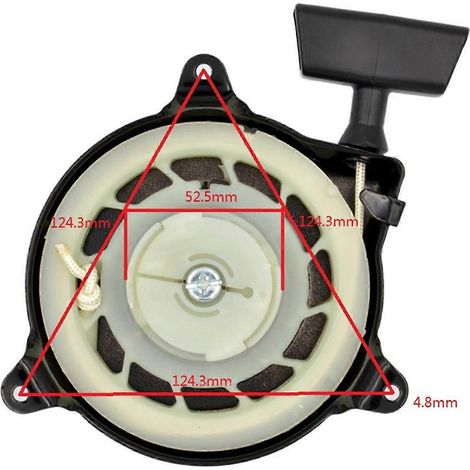 Démarreur à rappel pour tondeuse à gazon, moteur à essence Briggs & Stratton (1/5)