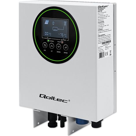 Inversor Qoltec para calentamiento solar de agua ECO Solar Boost  MPPT  BYPASS  LCD  3 kW/4 kW  Wi-Fi (1/5)