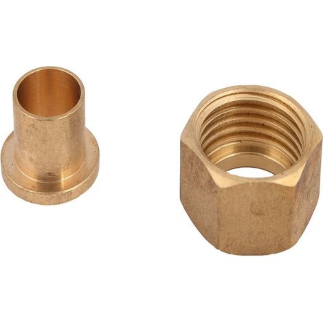 Lötverschraubung mit Dichtung 1''x 22mm für Aufputzzähler 3/4'' Messing blank 1 Stück