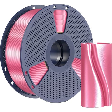 Filamento per stampa 3D, diametro 1,75 mm, materiale ecologico, 1 kg, rosa (1/2)