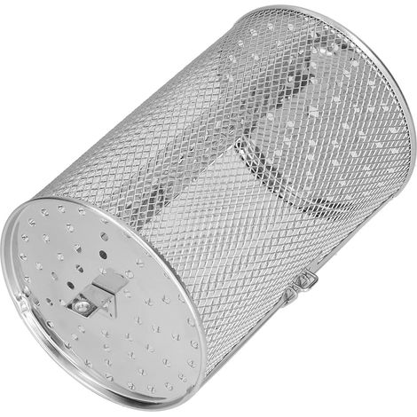 360° drehbarer Airfryer-Korb aus Edelstahl zum Grillen, für Nüsse, Kaffee, Erdnüsse, geeignet für Elektroöfen (Modell A, 12 x 18 cm, rostfreie Schweißpunkte) (1/5)