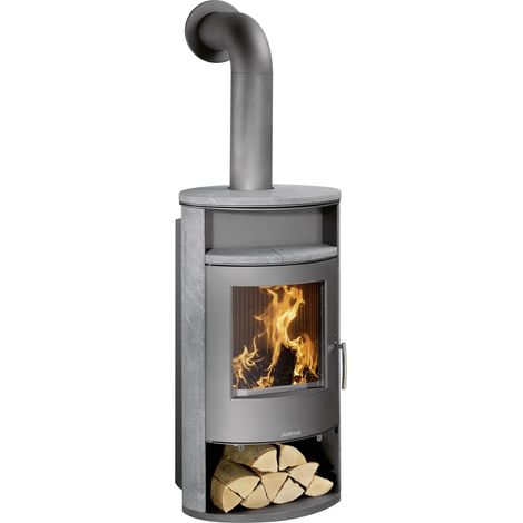 Island AQUA Speckstein Korpus Stahl Gussgrau 10 kW