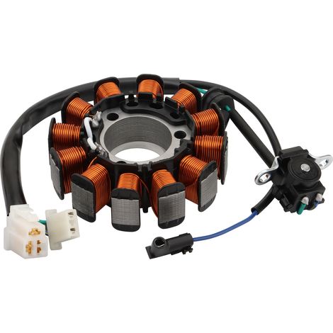 Stator coil, solenoid coil, generator charging coil, compatible with Yamaha YZF-R6 motorcycle 1999-2002, original part number 5EB-81410-00-00--DTEKGAZ