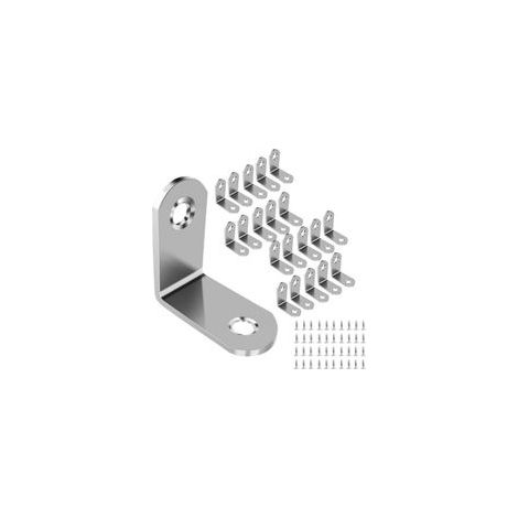 Équerre de Fixation en Métal Équerre de Fixation Inox pour la Réparation de Meubles  Lot de 20 Équerres de Fixation 3030mm pour la Fixation et la Réparation de Meubles, Renforcer les Joints