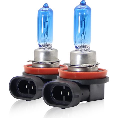 H9 Bulb 100W Light White Vision Halogen Light High Beam 5000K White 12V Car/Motorcycle for Original Headlight Upgrade, Pack of Two (1/5)